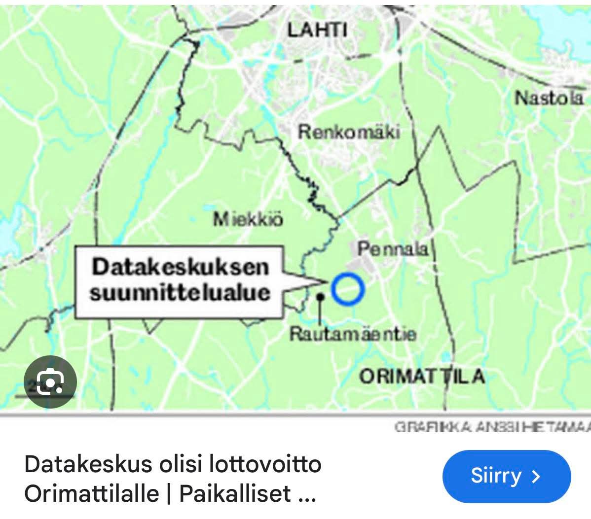 Petteri Vaara (@petteri_vaara) on Twitter photo Datakeskuksia pukkaa. Hurjia lukuja.
Orimattilan valtavan 800 MW kapasiteetin datakeskuksen sähkönkulutus, jos se olisi käytössä täydellä teholla koko ajan, tulisi olemaan noin 90 % Loviisan ydinvoimalan sähköntuotannosta.
100%:n käyttöasteella se tulisi käyttämään yhtä paljon Datakeskuksia pukkaa. Hurjia lukuja.
Orimattilan valtavan 800 MW kapasiteetin datakeskuksen sähkönkulutus, jos se olisi käytössä täydellä teholla koko ajan, tulisi olemaan noin 90 % Loviisan ydinvoimalan sähköntuotannosta.
100%:n käyttöasteella se tulisi käyttämään yhtä paljon