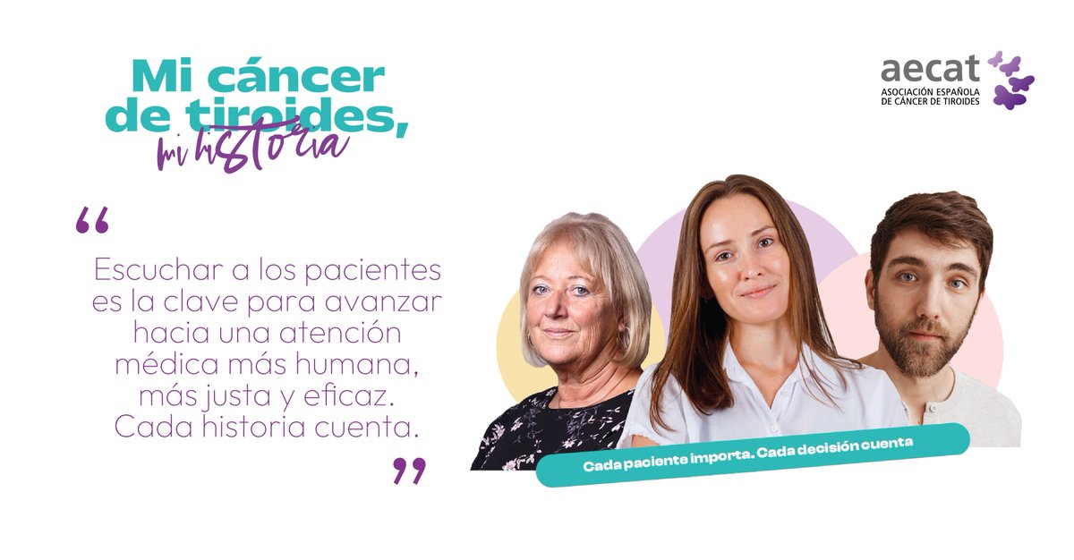 aecat_es's tweet photo. 📌 Escuchar a los pacientes es la clave para avanzar hacia una atención más humana, equitativa y eficaz.
#MiCáncerDeTiroidesMiHistoria #AECAT https://t.co/EqwK16jIhk