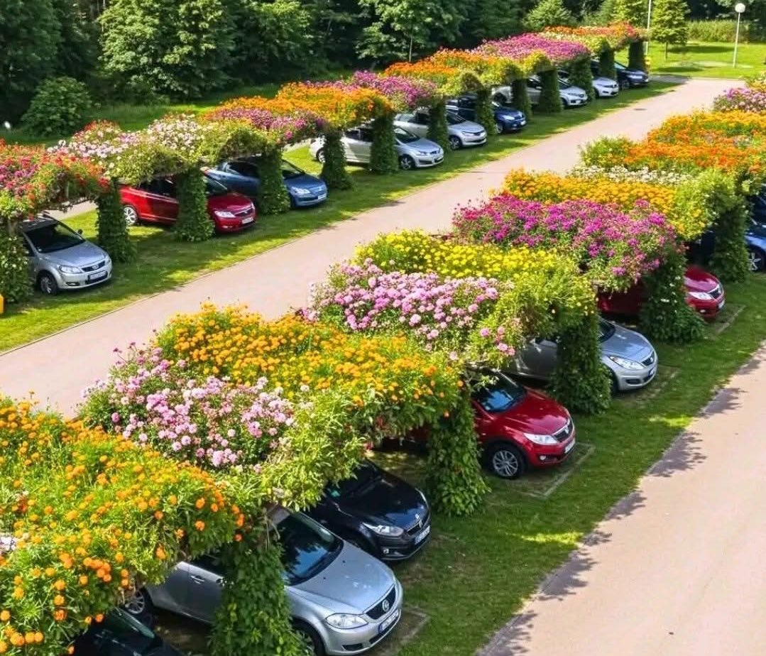 Hana_b30's tweet image. Japan is converting car parks into
floating gardens. Great idea ✔️