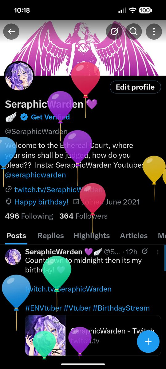 Obligatory balloon titter post 💜😅