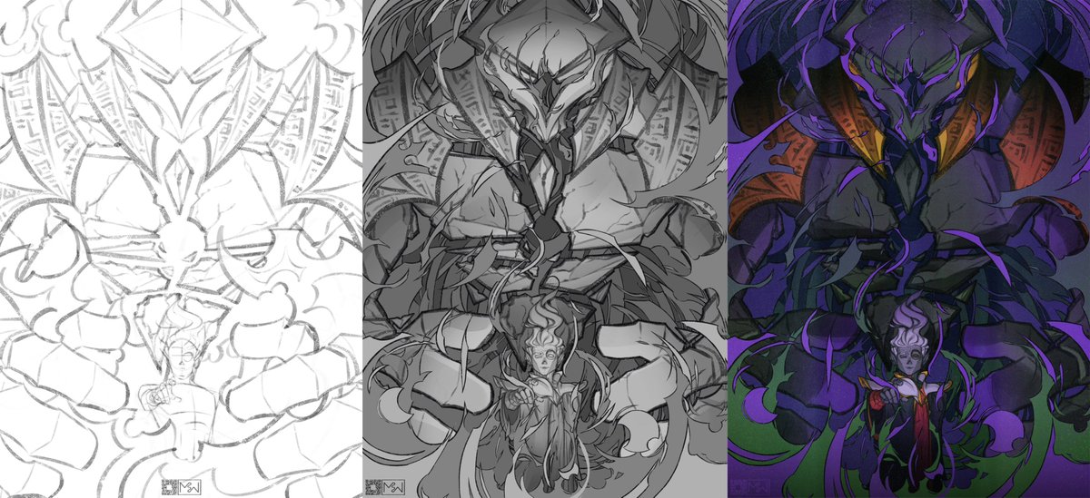 enparkwon's tweet photo. ✨ art process for a few commissions I worked on~

#art #artph #dungeonsanddragons #dnd #commission #commissionopen https://t.co/eYbdgzwA30