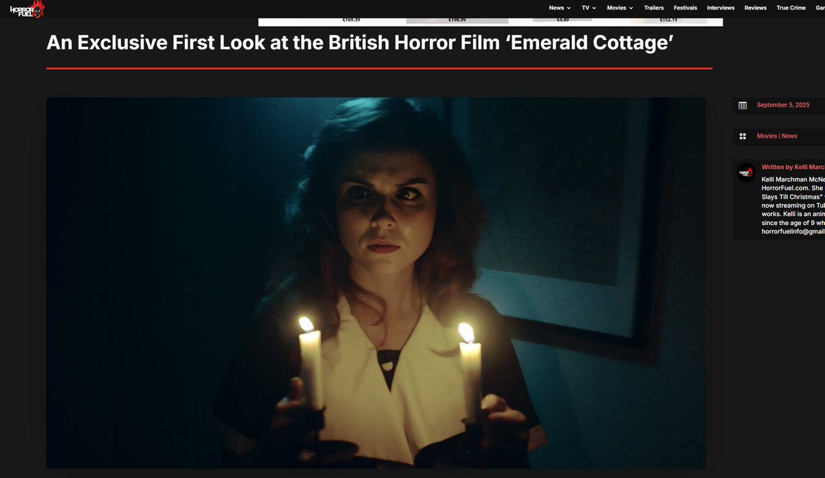 Emerald Cottage channels the suffocating unease of A24 horrors, with a focus on patience, atmosphere,  a fresh take on the genre with unforgettable visuals and a strong central performance from Charlotte Wallis.   #Horror #Feature #Film