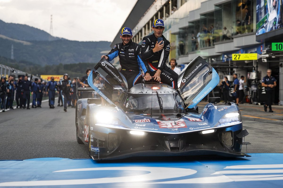 Oreca's tweet photo. 🏆 Masterful victory at the 6 Hours of Fuji! 🏆
A huge congratulations to Charles Milesi, Paul Loup Chatin, and Ferdinand Habsburg for delivering a stunning victory to @SignatechAlpine with the #AlpineA424 #35! https://t.co/9qCT2MolAx