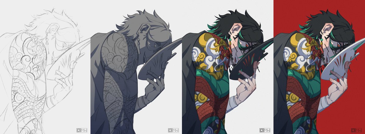 enparkwon's tweet photo. ✨ art process for a few commissions I worked on~

#art #artph #dungeonsanddragons #dnd #commission #commissionopen https://t.co/eYbdgzwA30