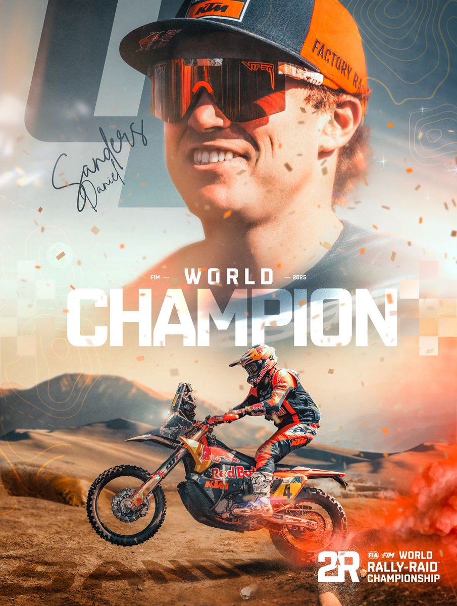 𝗖𝗛𝗨𝗖𝗞𝗬. 𝗪𝗢𝗥𝗟𝗗 𝗖𝗛𝗔𝗠𝗣. 🍎🏆 

#W2RC #FIM 
*Subject to the official publication of the results by the FIM