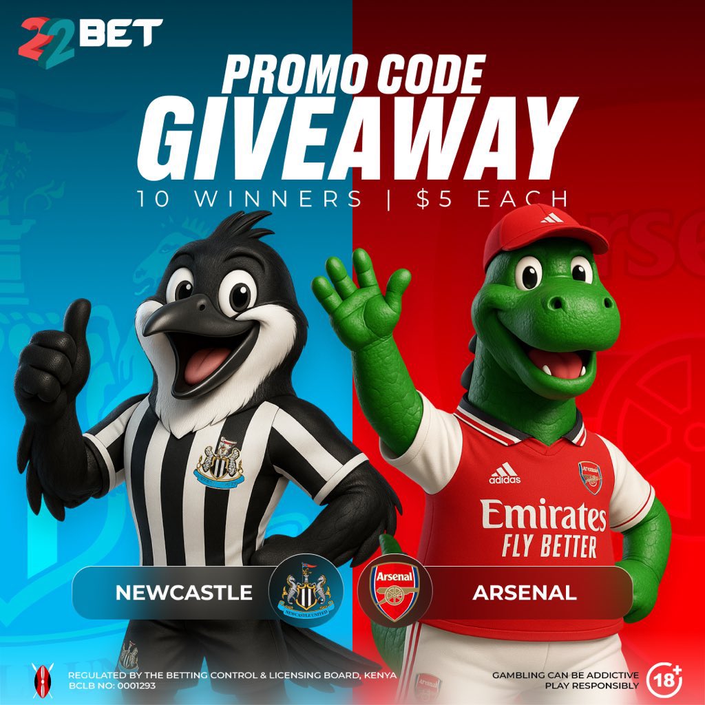 PalmerOdds's tweet photo. โฝ Newcastle vs Arsenal! ๐ฆ๐ฆ
Can you predict the correct score? ๐ค
Drop your prediction and stand a chance to WIN โ 10 lucky players get $5 FREE with our Promo Code Giveaway! ๐๐ฅ
Bet now ๐๐๐๐
โ
Link: https://t.co/jKmqnDUWQ7
โ
Promo code: PALMER
#ScoreAndWin https://t.co/UlzC3zeAwT