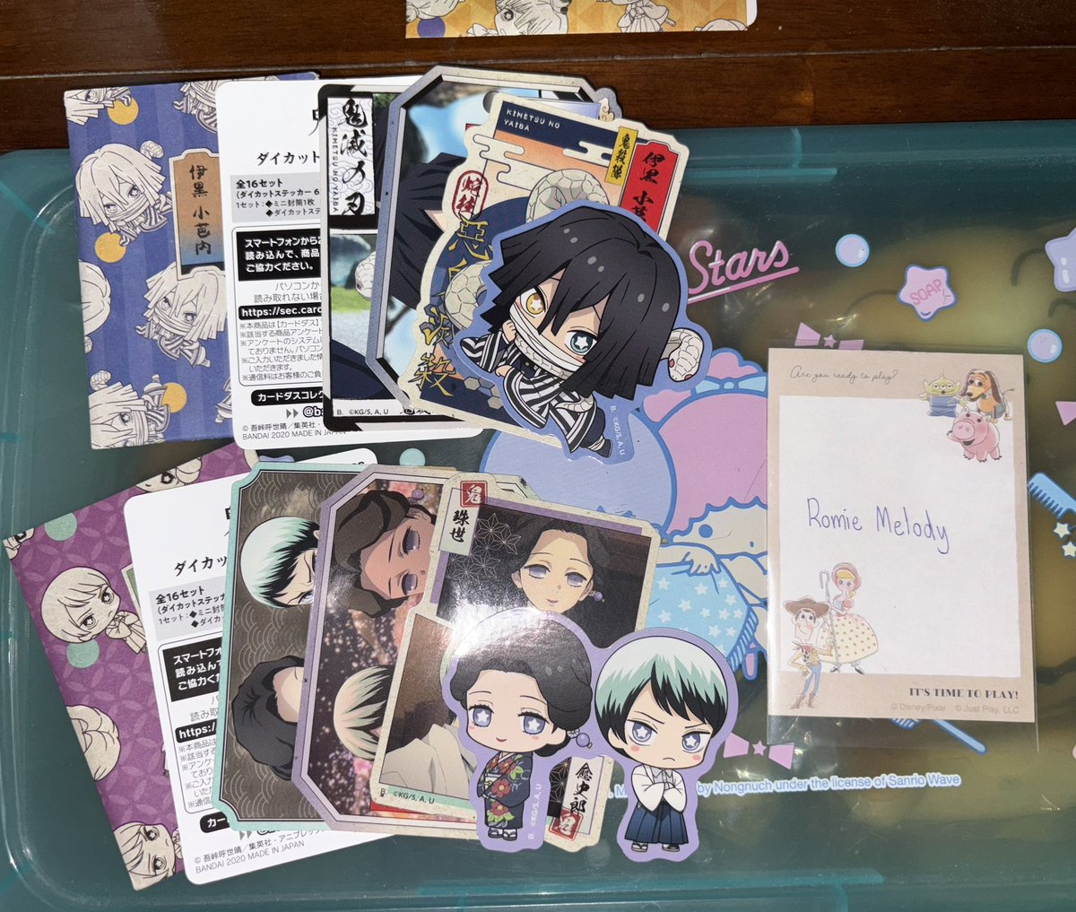 waribinnie_M's tweet photo. 🌤️พร้อมส่งค่า

- สติ๊กเกอร์ ซองละ 4 ชิ้น 
ขาย set 5 ซอง ของครบ 220 รวมส่ง EMS.ค่า
#ตลาดนัดไยบะ #ตลาดนัดดาบพิฆาตอสูร https://t.co/givDdqS7DF