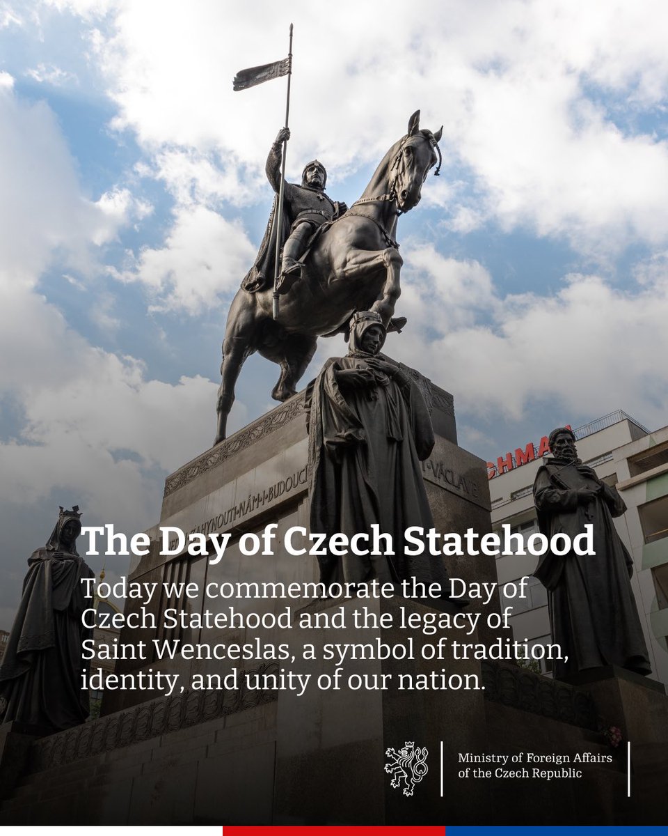 🇨🇿 Today we commemorate Czech Statehood Day!
Czechia ranks among the safest countries 🌍, is a reliable partner in EU 🇪🇺 and <a href="/NATO/">NATO</a>, and our people at home and abroad strengthen the good name of our country.

We have a lot to be proud of!
