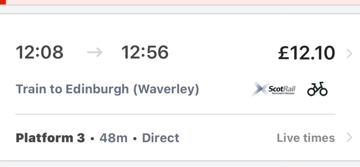 scotsredsox's tweet photo. @ScotRail Is there any info on anything heading down from Stirling? Been looking at the app trying to work out if i should try and get a bus instead of waiting and seeing if this train does run https://t.co/gLs894Kx9B