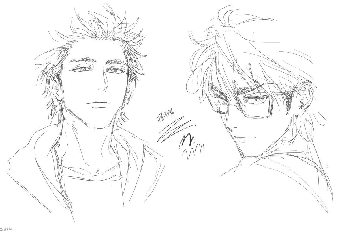 와 마그마에 그렸던 사나님이랑 미유님 찾음