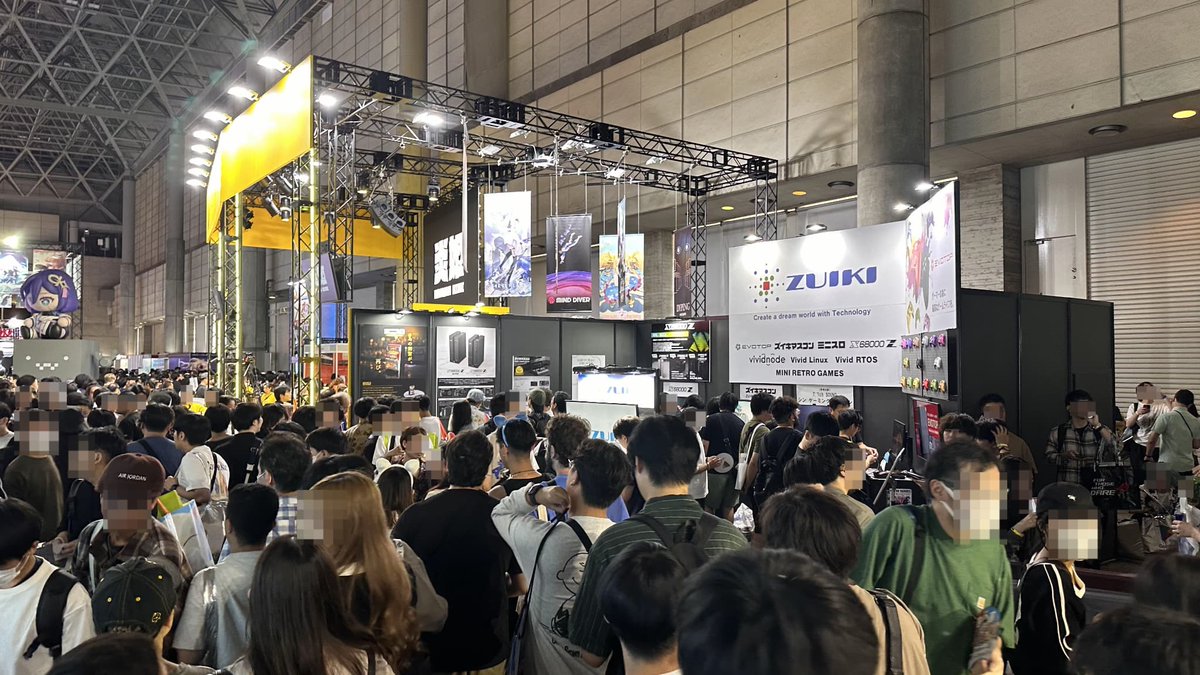 #TGS2025　evotop.com/evotop_axis/
東京ゲームショウ2025が終了しました‼

瑞起ブース(ホール8)での「#EVOTOP Axis」のお披露目やマスコンPRO、ネメシス‛90改の体験🎮
展示コーナーのクラファンモックのお披露目🦁🖥️

たくさんのご来場ありがとうございました✨

#X68000Z #X68000Z2 #ズイキマスコン