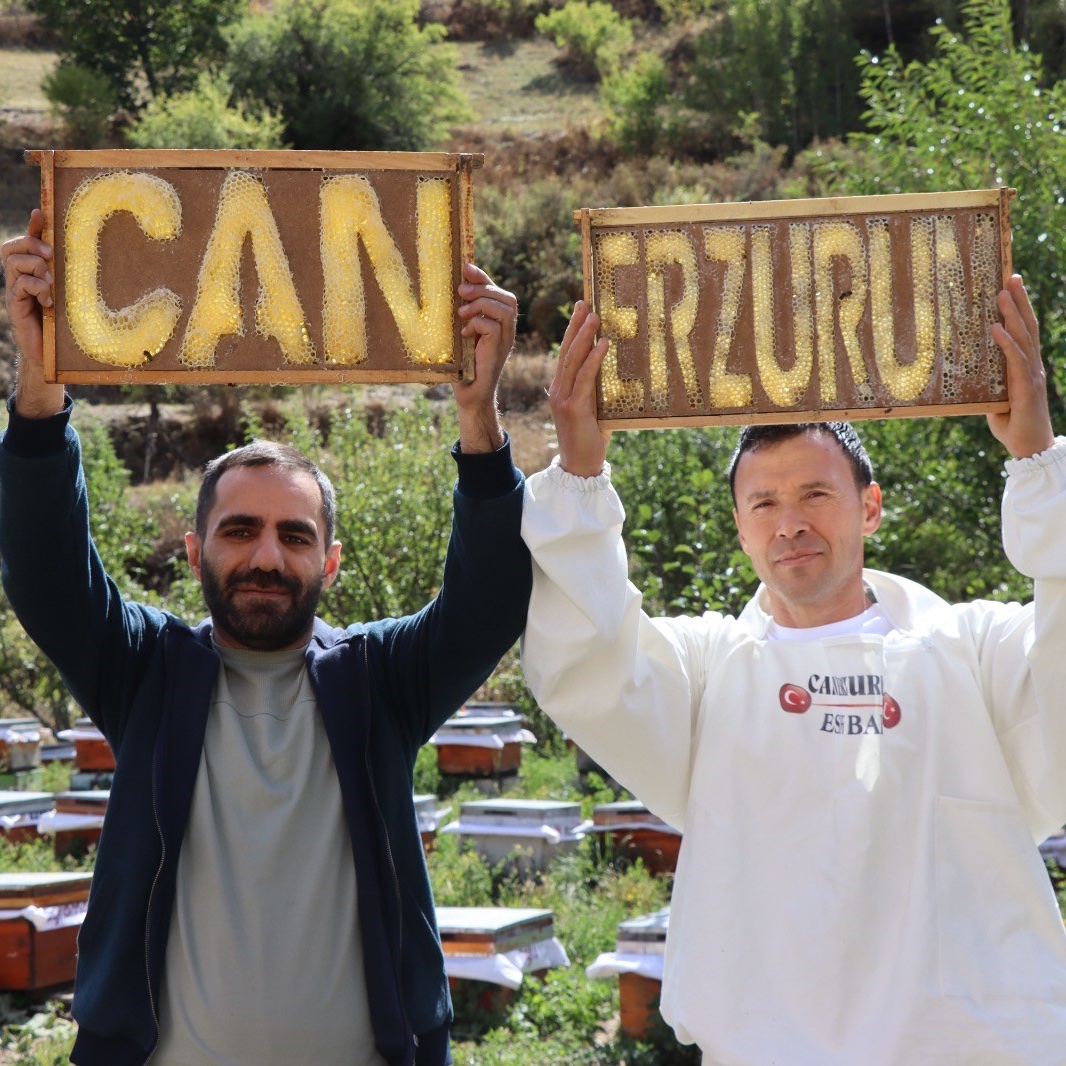 Erzurum'da bir bal üreticisi, arılarına yazmayı öğrettiğini iddia etti.