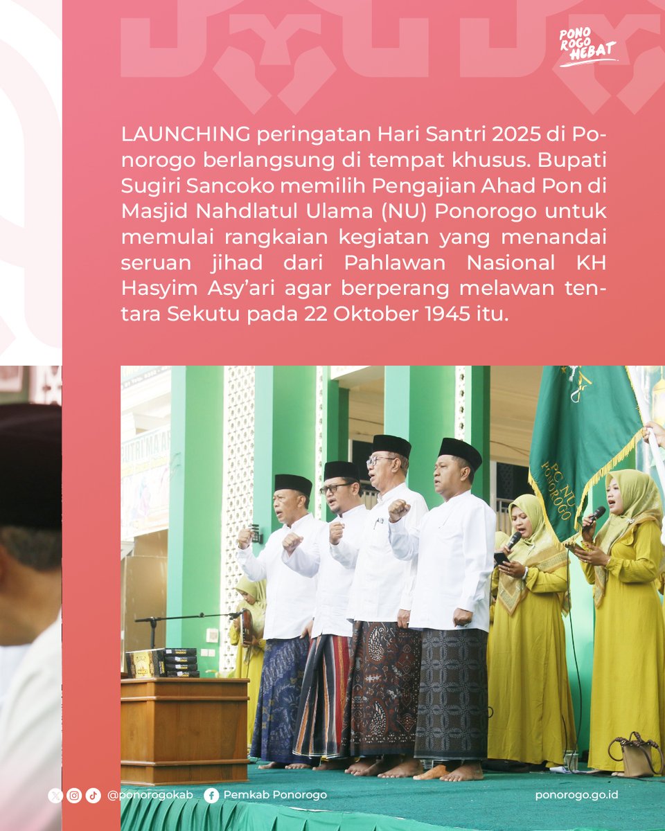PonorogoKab's tweet image. “Sepertinya saya sudah dua tahun tidak ikut pengajian Ahad Pon. Terus terang saya sangat rindu ngaji bersama jemaah dan berkumpul dengan kiai dan ulama yang hadir di sini,” kata Kang Giri.

Selengkapnya: ponorogo.go.id/2025/09/28/rin…

#ponorogoHEBAT #ponorogokab #pengajian #nu