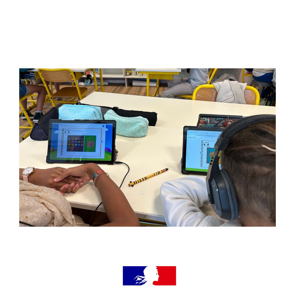 FabienAudy's tweet photo. ✨ Bilinguisme 🌍 Inclusion 🤝 Prévention 🛡️ au cœur de l’école Rosa Parks de Mayenne 😊
Un lieu neuf, des projets innovants : EMILE Britannique, Erasmus, Climat scolaire 🌱
🩵Une énergie collective inspirante 👏
@DSDEN53 @acnantes @beguin_katia https://t.co/cquy1qgssQ