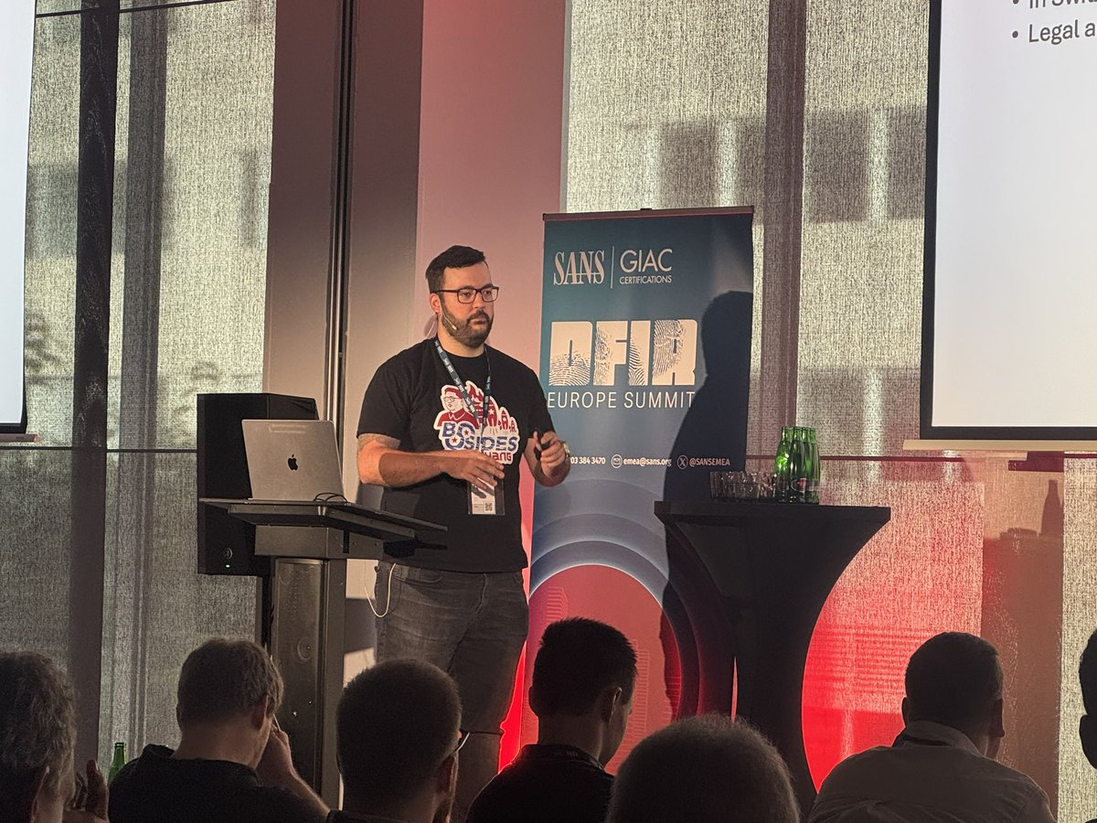 sansforensics's tweet photo. Live at #DFIRSummit Europe: Egon Lampert demos 4n6pi, an open-source forensic imager built on Raspberry Pi.

Fast, field-ready, cost-effective evidence acquisition 

#DFIR #DFIREurope25 #OSS
@SANSEMEA https://t.co/W9v2ZoDZoV