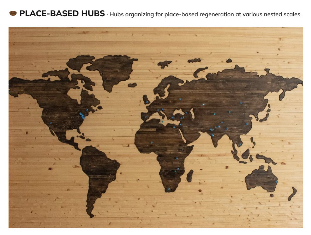 Perhaps the most exciting new way that we are structuring the Design School for Regenerating Earth is through our place-based hubs -- where our members can host their own local community organizing efforts in geographically significant ways.

We have put a lot of effort into