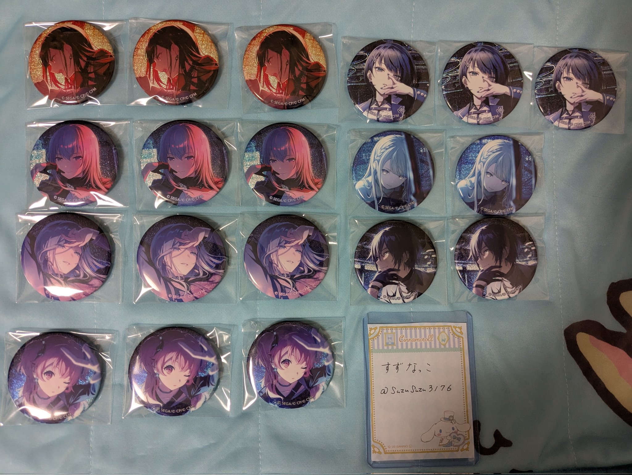 専用 44A杏10 白石杏 44A プロセカ グリッター缶バッジ グリッター 缶