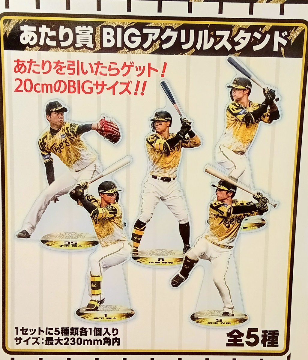阪神タイガース 2025セリーグ優勝記念くじBIGアクリルスタンド 0 阪神