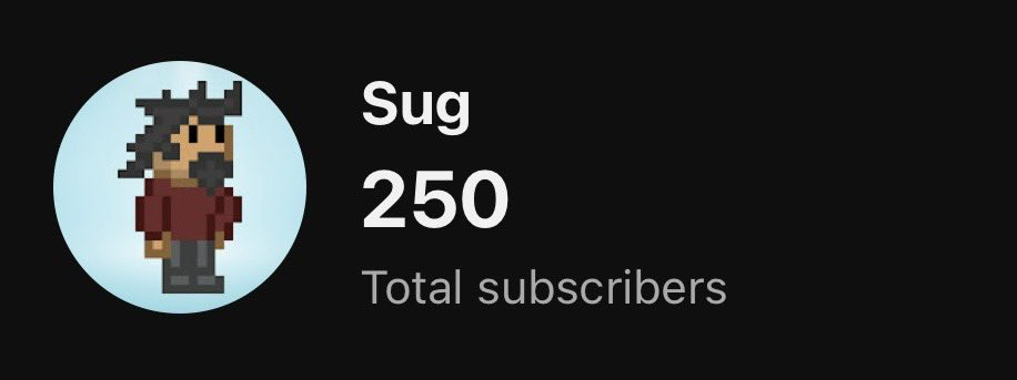 Hit my next YouTube sub goal of 250! Thank you so much everyone. The road to 1k is on!! 🎉