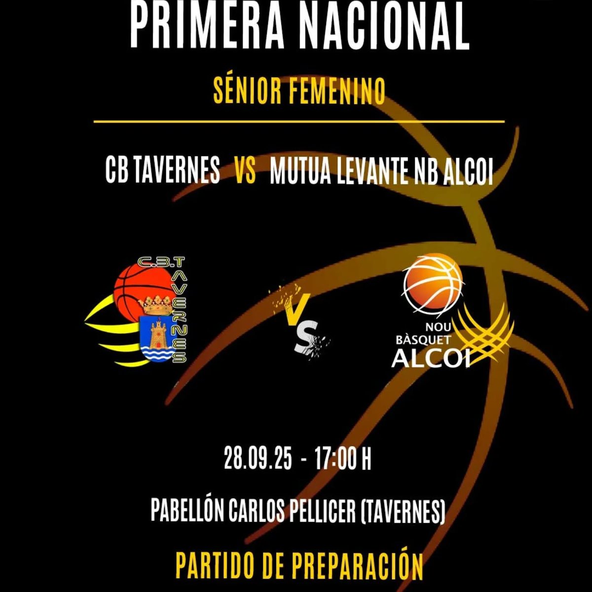 𝗣𝗥𝗘𝗧𝗘𝗠𝗣𝗢𝗥𝗔𝗗𝗔 𝗜 𝗦É𝗡𝗜𝗢𝗥 𝗙𝗘𝗠𝗘𝗡𝗜𝗡𝗢 𝗡𝗔𝗖𝗜𝗢𝗡𝗔𝗟
Nuestro Senior Femenino se desplaza esta tarde a la pista del C.B. Tavernes de la Valldigna para disputar su segundo partido de pretemporada.
#FemNouBasquetAlcoi
#Pretemporada
#SeniorFemenino