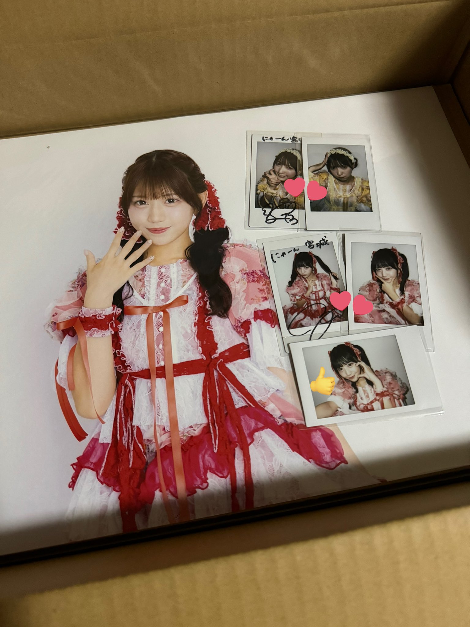 白石まゆみ 当選品 直筆サイン入り チェキ 抽プレ