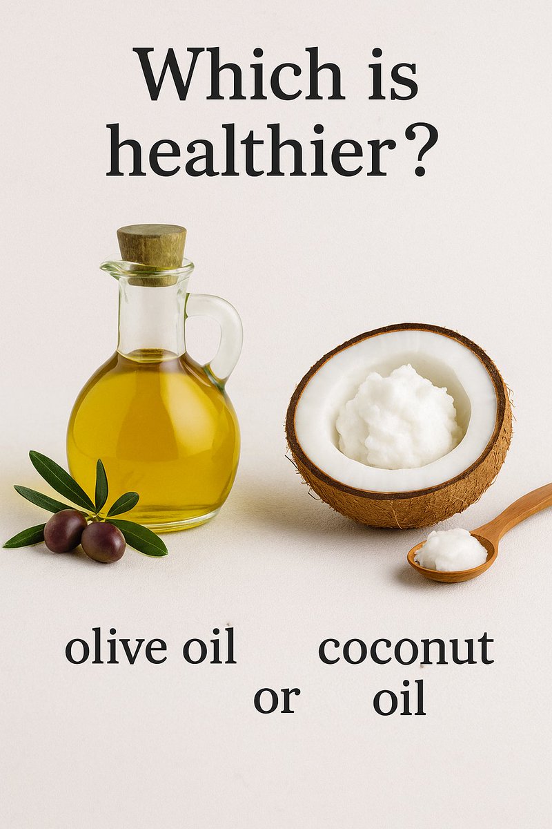 Which is healthier olive oil or coconut oil nutrizonia.com/healthier-oliv… 
#HealthyLiving #HealthyEating