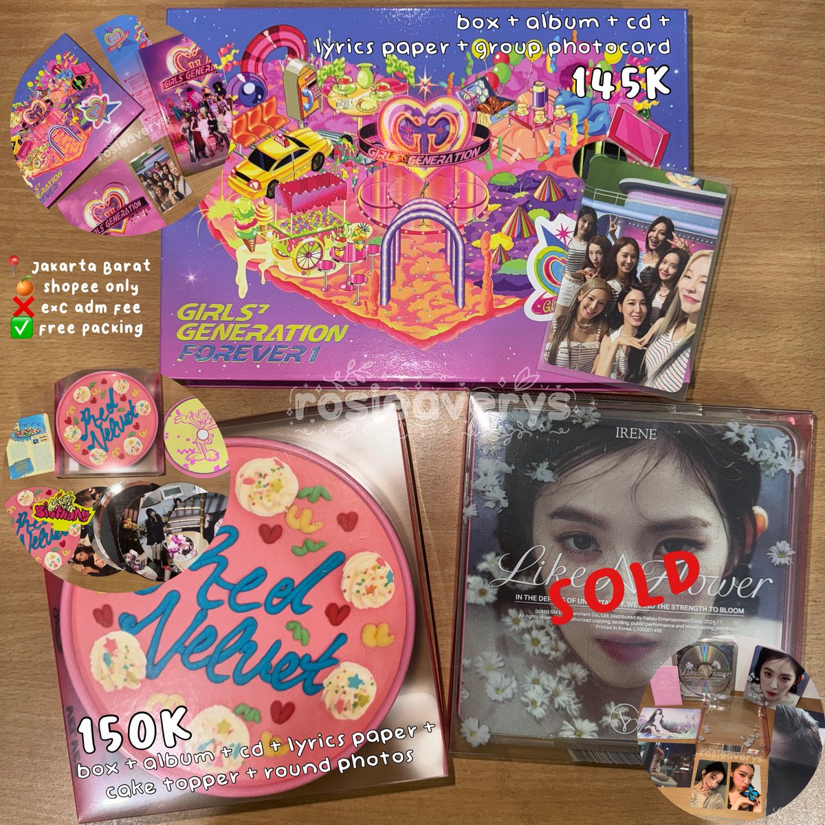rosieaverys's tweet photo. [rt is appreciated !]

🛒 wts want to sell ina

✩ aab red velvet &amp; girls generation (snsd) photocard / album ready ina ✩

📍jakarta barat
🍊shopee only
❌exc admin fee

t. wts lfb ina pc red velvet snsd irene joy yeri yoona https://t.co/Apnr84tLqY