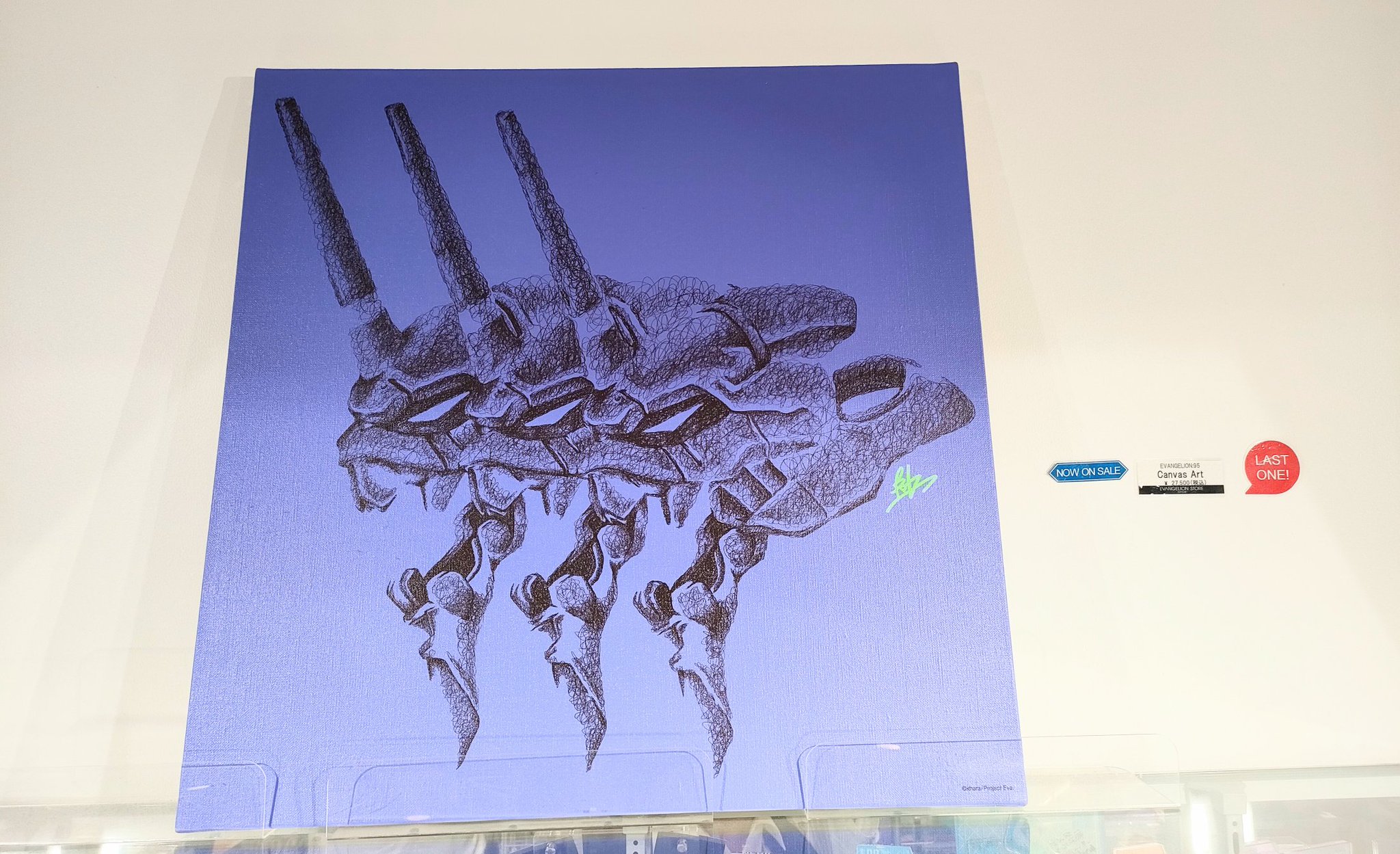 【希少 激レア】エヴァンゲリオン　ビッグサイズ ビジュアルキャンバスアートボード 受注生産品】RADIO EVA 789 EVA Canvas Art （Large）/初号機β