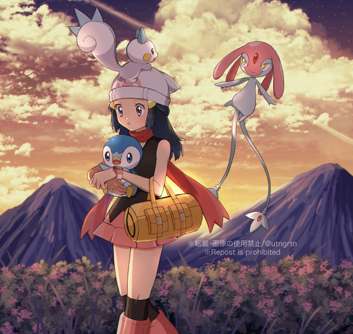 ダイパとポッチャマがずーっとだいすき！
#DP19周年
#pokemonfanart