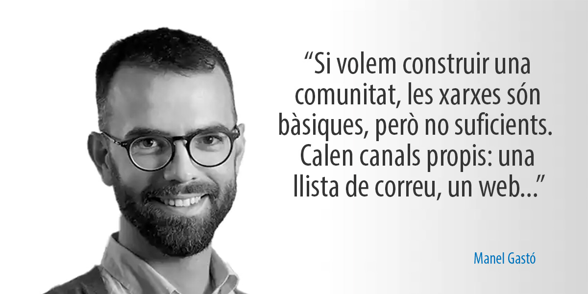 "No es tracta de demonitzar les #xarxes, que són eines molt potents, sinó d’entendre que no en som els propietaris. El que creiem que és la nostra comunitat està allotjat en una casa que no és nostra"

La fragilitat digital, <a href="/manelg/">Manel Gastó</a> al blog d'<a href="/ecsintesi/">Síntesi</a> 👇
sintesi.cat/la-fragilitat-…