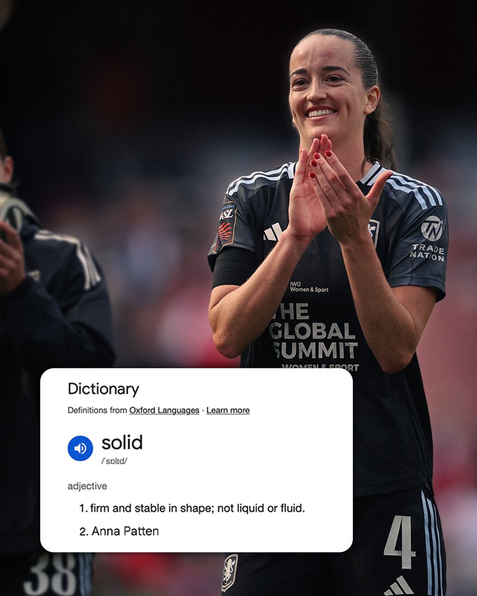 AVWFCOfficial's tweet image. just looked up the definition of solid 🧱