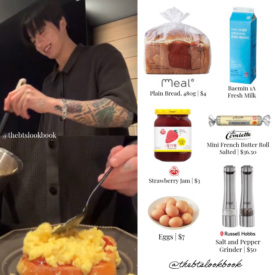 thebtslookbook's tweet photo. Jungkook Weverse live cooking “Truffle Pasta” 

#jungkook #jk #전정국 #정국 #BTS #thebtslookbook #jungkookstyle #btsstyle #ootd #Weverse_Live #cook #food https://t.co/O9bxvgzvrN