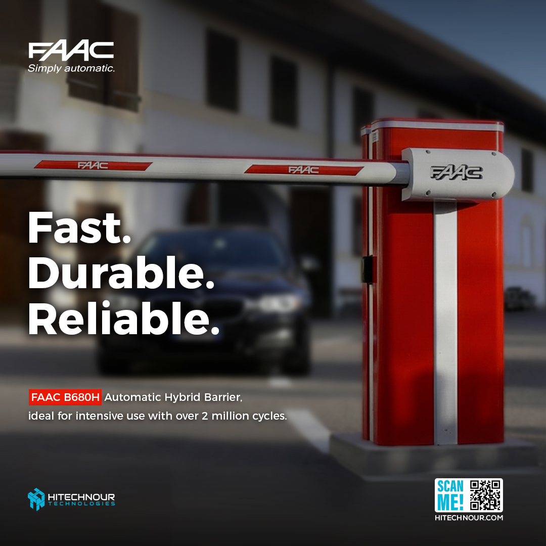 Hi_TechNour's tweet image. Experience the FAAC B680H Hybrid Barrier 🚧 with 2M+ cycles, brushless motor, &amp;amp; hydraulic tech for unmatched industrial access control. Fast &amp;amp; reliable! 🔒 More: lnkd.in/dD2aRe6V #HiTechNour #FAAC #IndustrialAccess