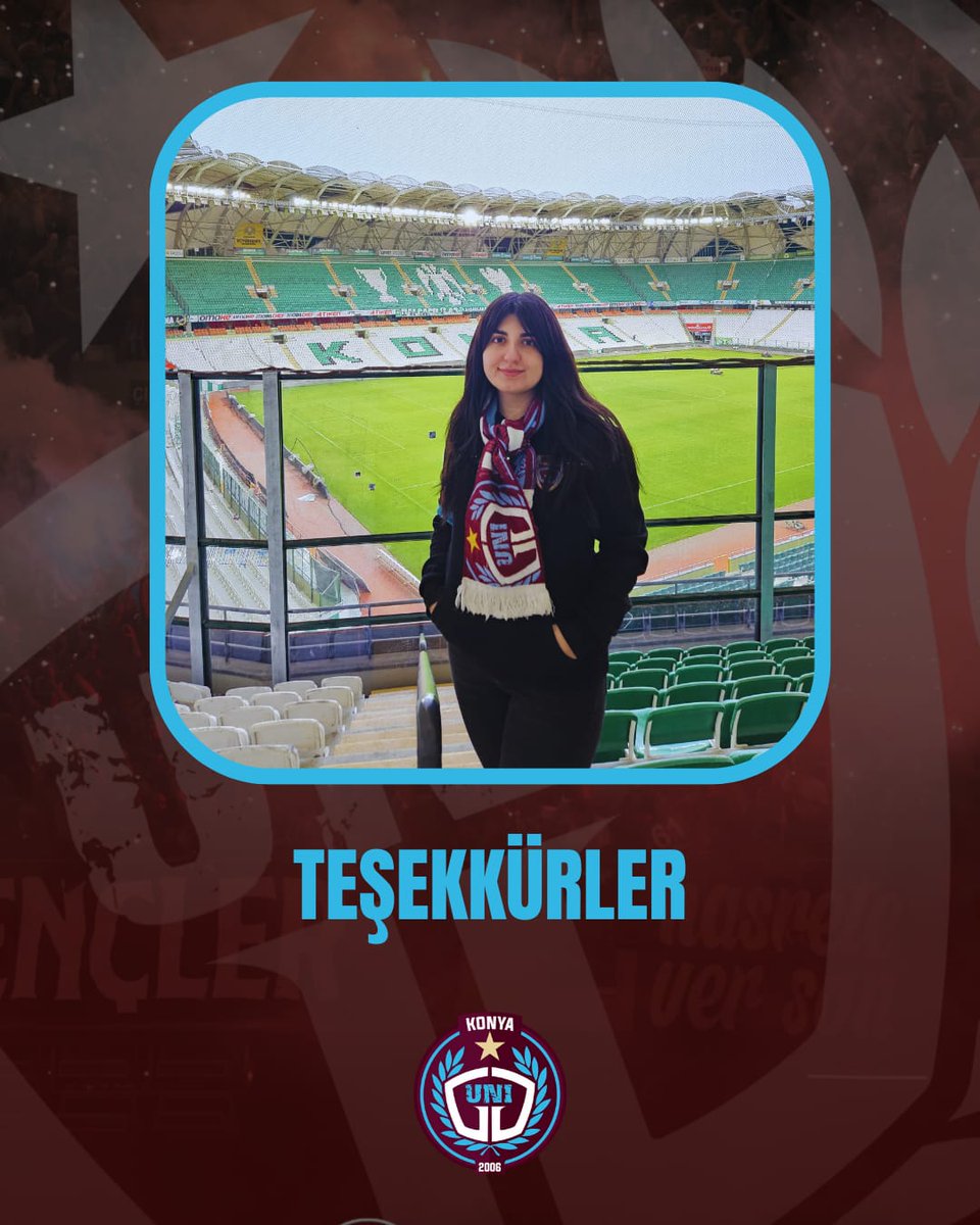 Grubumuzda bir dönem başkanlık yapmış olan, sosyal medya sorumlumuz Enisa Ecem Aksu görevini devretmiştir. Kendisine bugüne kadar verdiği emekler için teşekkür eder, sonraki hayatında kendisine başarılar dileriz.

#ÜniversiteliTrabzonsporlular