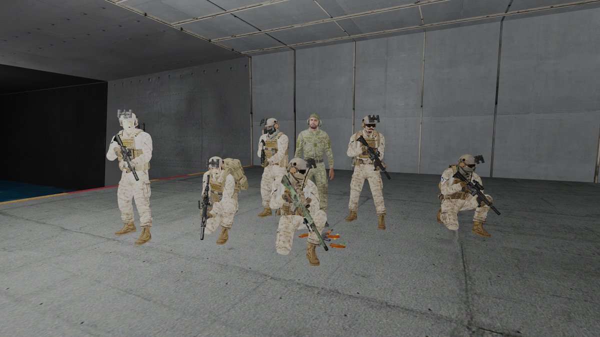 1erAmfibi's tweet photo. ♠️USMC Force Recon successfully extracted an enemy deserter.

Marines Force Recon van extraure amb èxit un desertor enemic.

#Arma3 #MILSIM #català #1ramilsim #simulation #recon #forecon #OpThermopyles https://t.co/FS2y8YFD5e