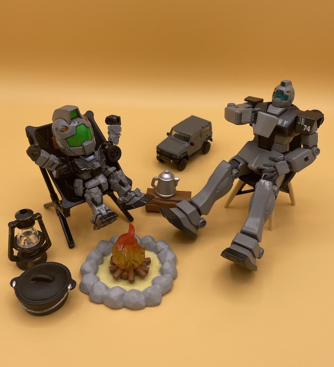 CAMPLABASE's tweet image. #自慢のガンプラ見せろください
我が家のマスコット！GMNY SIERRA！！