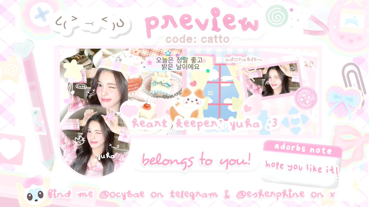 help rt yaa teman-timun! macii ♡ 🧸

haiii, carla bawa member H2H layout ready stock yang bisa kamu adopt dari sekarang melalui dm, untuk prici 10k/each yaah ⭐️__< free retext nick di ava dan header! grab it fast 💭🎀 ☆⁺͏

#zonauang layout.