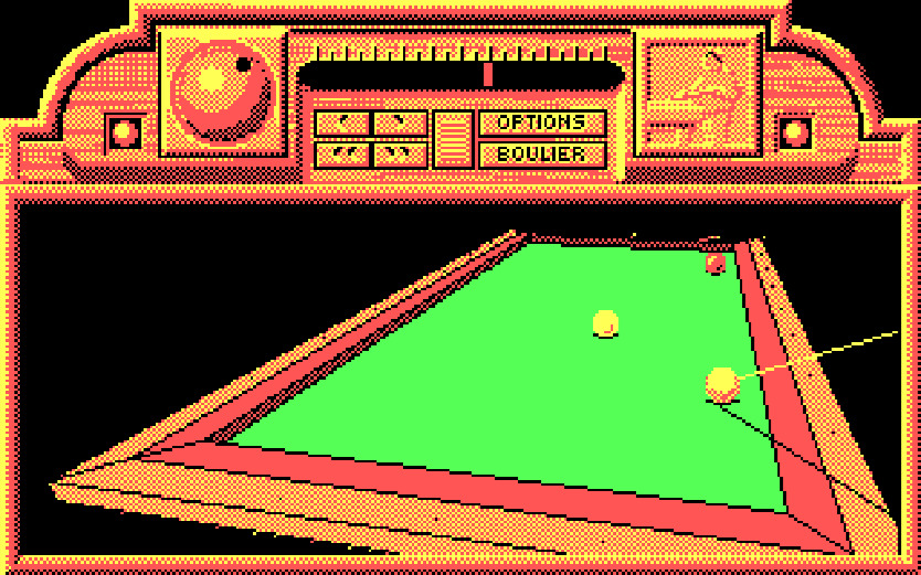 ArcOnInternet's tweet image. Billiards Simulator (In-browser, DOS, 1989) archive.org/details/msdos_…

TIPS: the default EGA graphics won&apos;t work; select CGA instead.  Select Demo at the main menu to watch the game in action automatically.