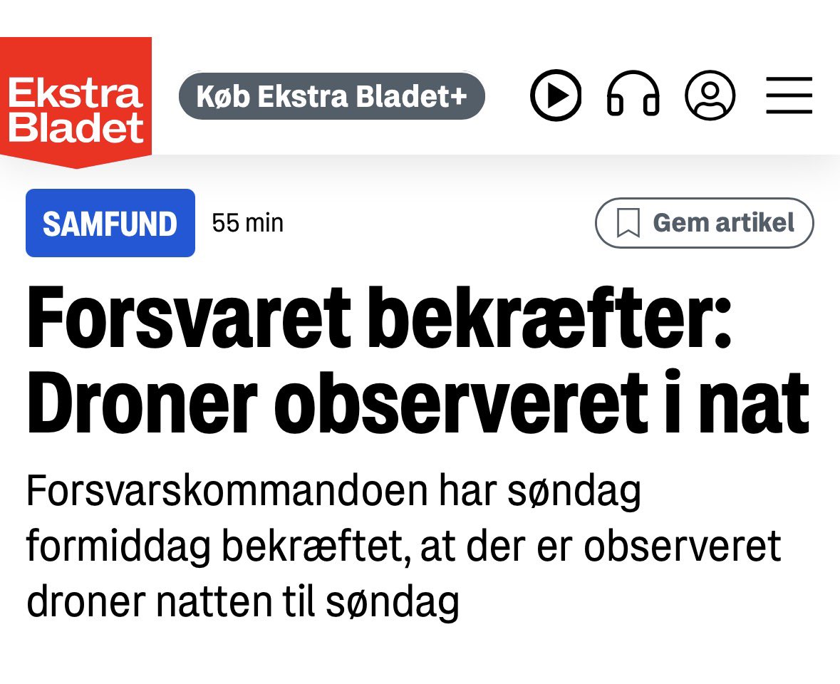 Er der i SAMTLIGE tilfælde, hvor man har observeret fremmede droner blevet foretaget en militærfaglig beslutning om, at de IKKE skal skydes ned?