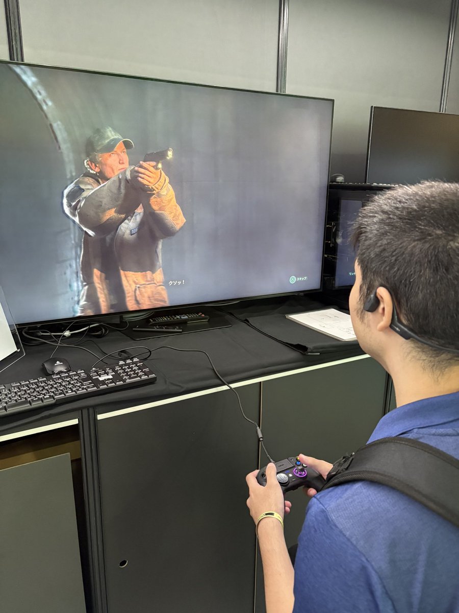 ord_liar's tweet image. TGSサムスン日本研究所ブースで体験してきました
初めてやるゲームだったけどすごく映像の明暗がはっきりしてて没入感が凄かった！
#HDR10plus #HellIsUs