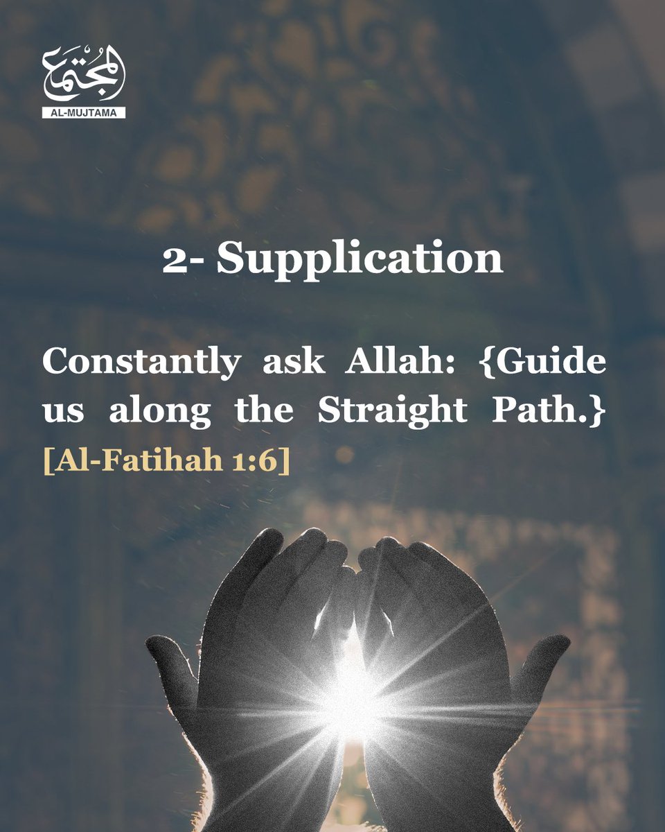 AlMujtama_en's tweet image. Causes of Guidance in Islam 🌙🕌

#Islam #Guidance #AlMujtama