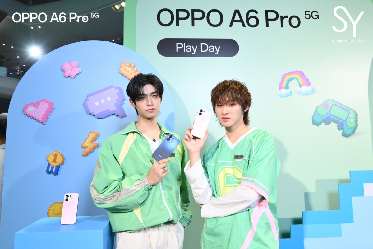 EVENT TITLE : "OPPO A6 Pro 5G Play Day" เปิดประสบการณ์ สมูทเกินต้าน ทนทานทุกดาเมจ
EVENT DATE : 22 September 2025  
VENUE : Samyan Mitrtown
Client : OPPO

#Sonixyouth1999 #ก้องปิยะ #OPPOA6Pro5GTH 
#OPPOA6Pro5GxPiXXiE
#OPPOA6Pro5GxThomasKong