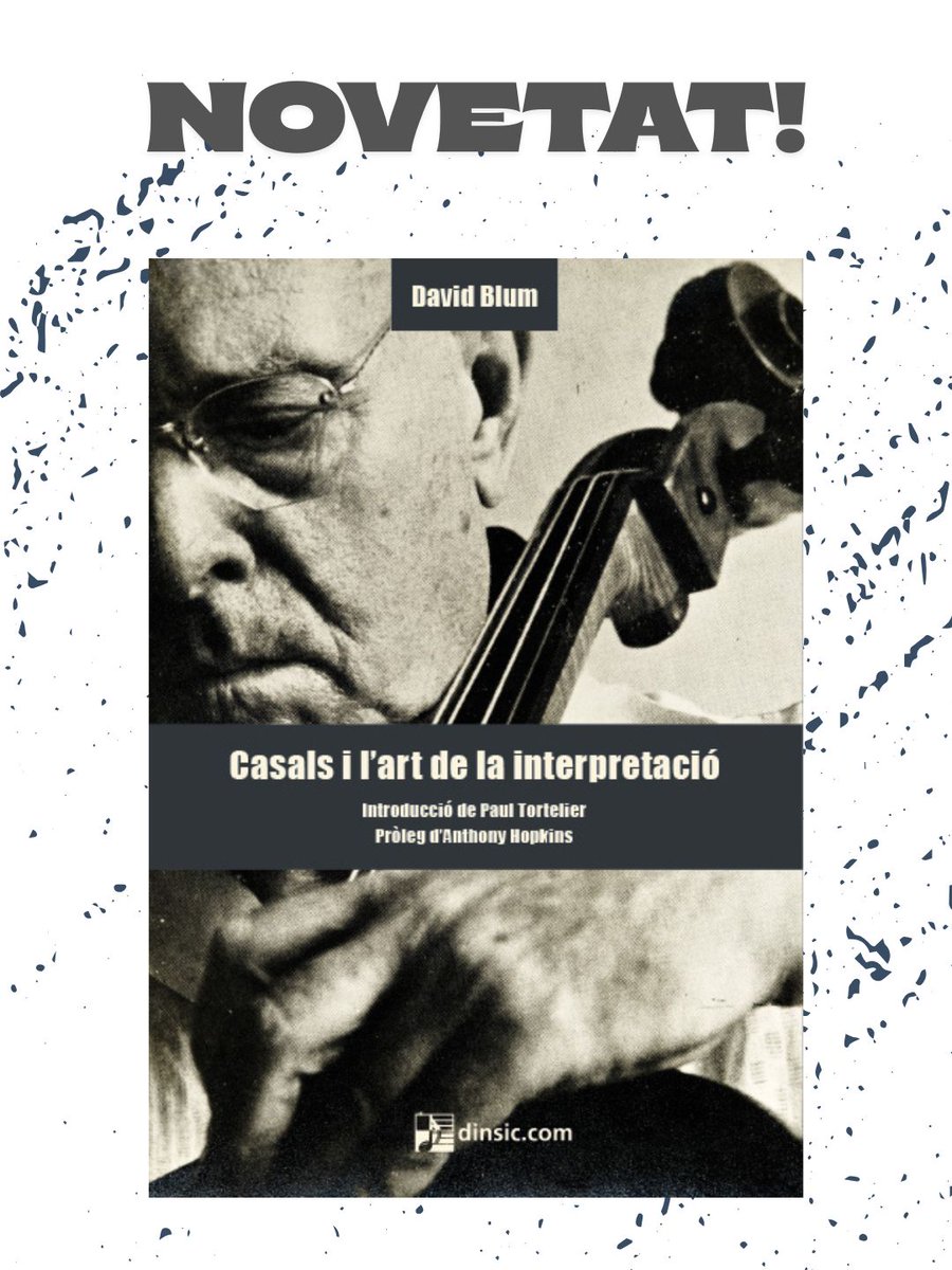 📚 Important novetat editorial! 

👉 Traducció: Ramon Vilalta.

👉 Introducció de Paul Tortelier i pròleg d'Antony Hopkins i Laia Puig.

dinsic.com/ca/publicacion…