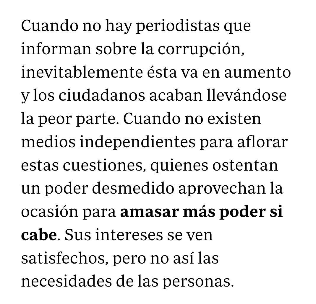 Esto de hoy en @abc de Martin Baron <a href="/PostBaron/">Marty Baron</a>, exdirector del <a href="/washingtonpost/">The Washington Post</a>