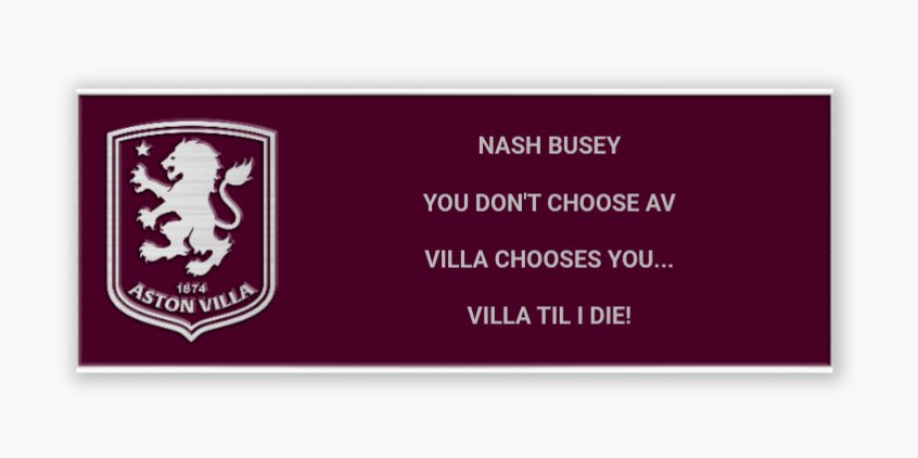 atsOracle's tweet image. Going up on the @astonvilla Legacy Wall.....so proud