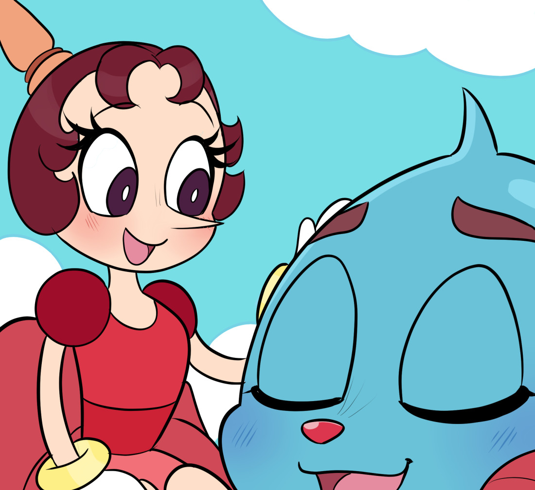 lulupoppi4's tweet photo. Feeling light as clouds~ ☁️
#cuphead #hildaberg #goopylegrande https://t.co/i2fjW0WjHH