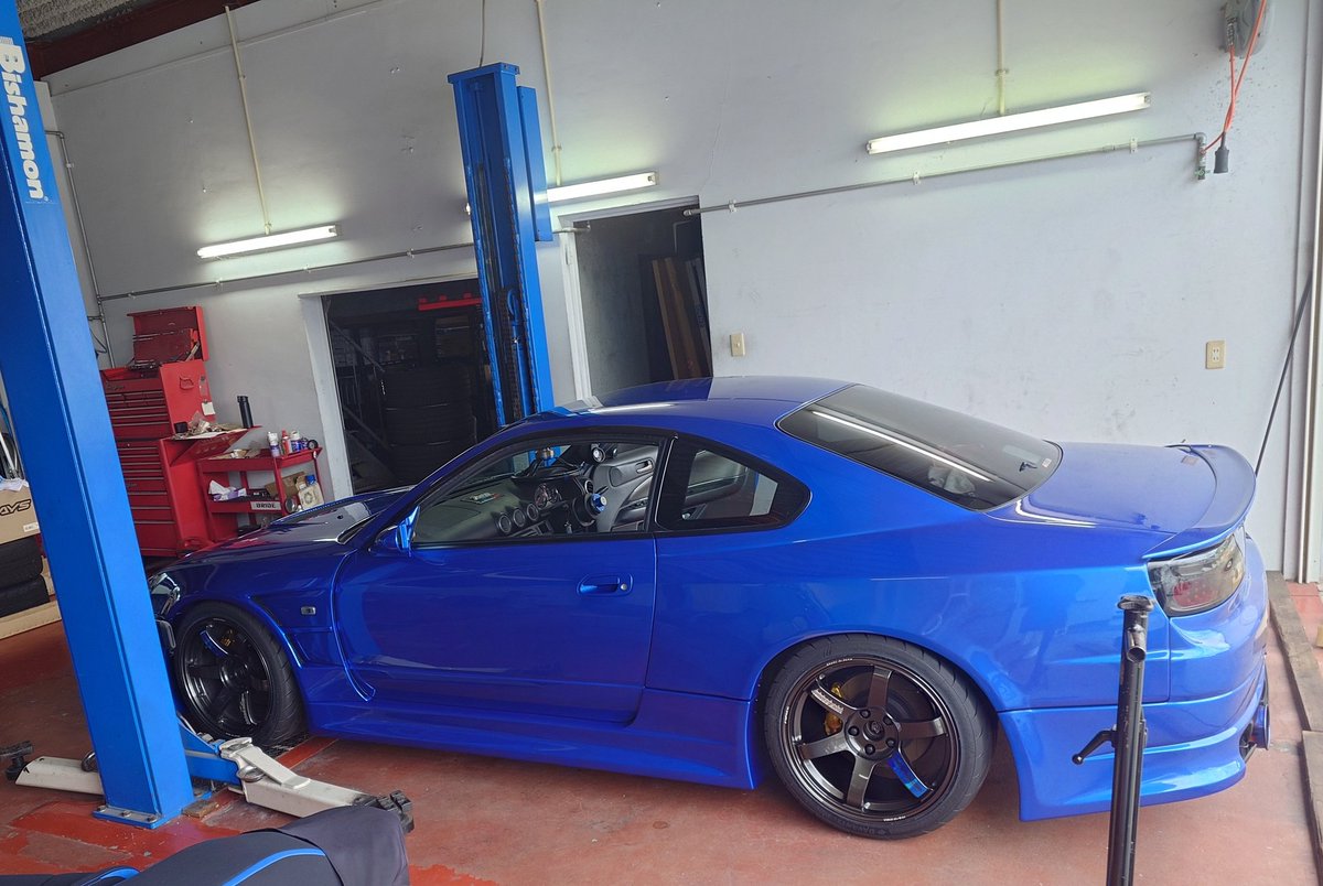 VBs15hiro's tweet photo. #シルビア乗りと繋がろう2025秋
#日産乗りと繋がろう2025秋 

去年の5月に不運な事故で入院しておりましたが、シルビア仲間のお陰も有りパーツ提供などして頂き本日無事に直って来ました🙏
若干仕様も変更したので分かる人にはわかるかな😅
秋はちょこちょこ遊びに行くのでよろしくお願いします😄✋ https://t.co/bw7TEcWEtA