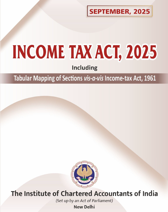 R_N_Vaghani's tweet photo. ICAI has released Income Tax Act, 2025 (Including Tabular Mapping of Sections vis-a-vis Income-tax Act, 1961)

Download 👇👇👇

Link: https://t.co/3VljqAHMs5 https://t.co/G7qEogSzvS