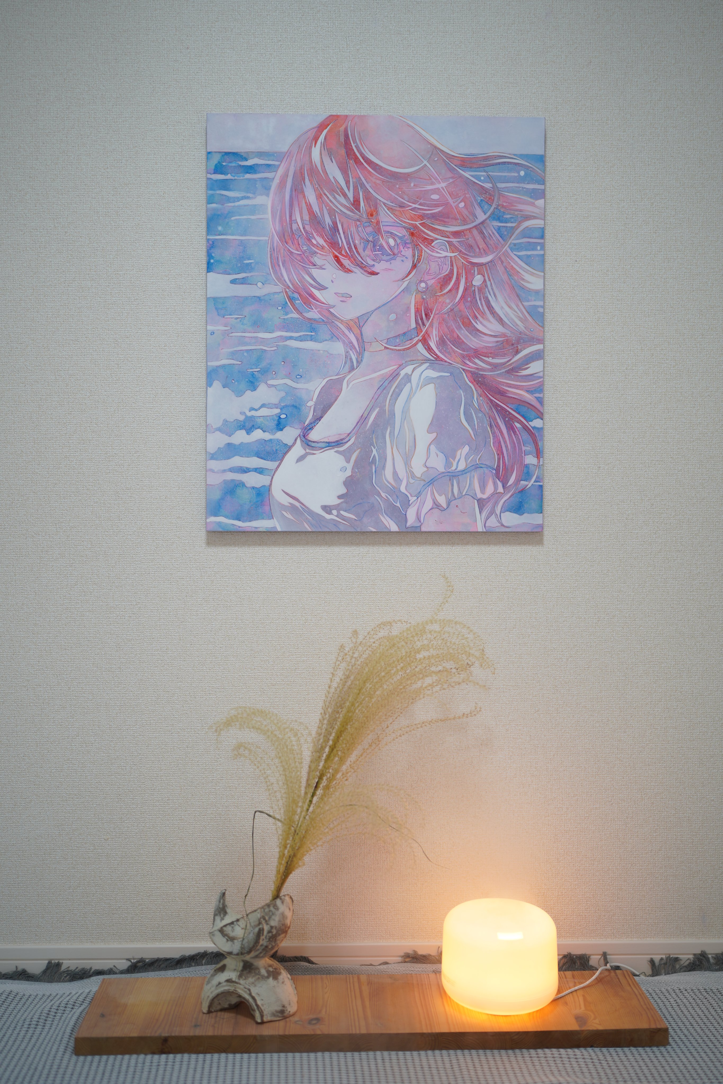大槻香奈　「改装」　アクリル画 少女のポートレート 大槻香奈 「改装」 アクリル画 少女のポートレート - メルカリ