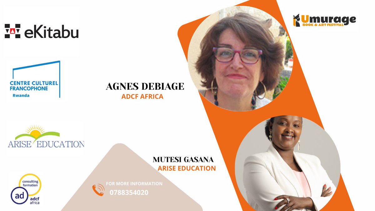Alors que l’UCI touche à sa fin, une nouvelle étape commence ! 📚
Demain, <a href="/AgnesDebiage/">AGNES DEBIAGE</a>  &amp; <a href="/gmutesi/">Gasana mutesi</a>  lancent une formation de 2 jours : « Du manuscrit à l’auteur publié ».
📍 Institut Français
🗓️ 29–30 sept
#UmurageBookFestival #RwandaWrites